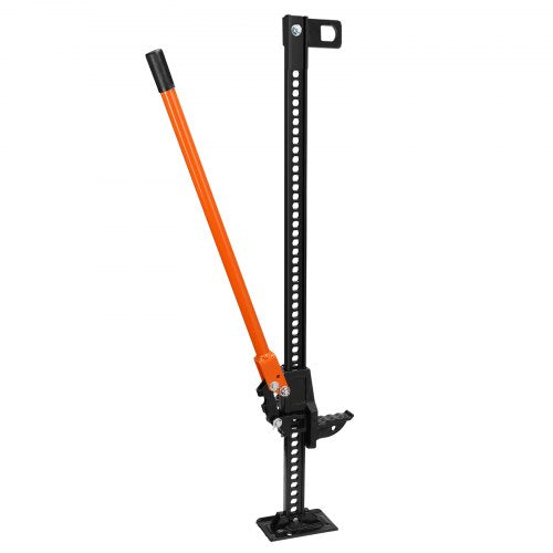 High Lift Farm Jack, 48" Utility Farm Jack, 7000 lbs Capacity Ratcheting Off Road Utility Jack, Heavy-Duty Farm Jack for Tractor, Truck, SUV, Bumper Lift, Orange