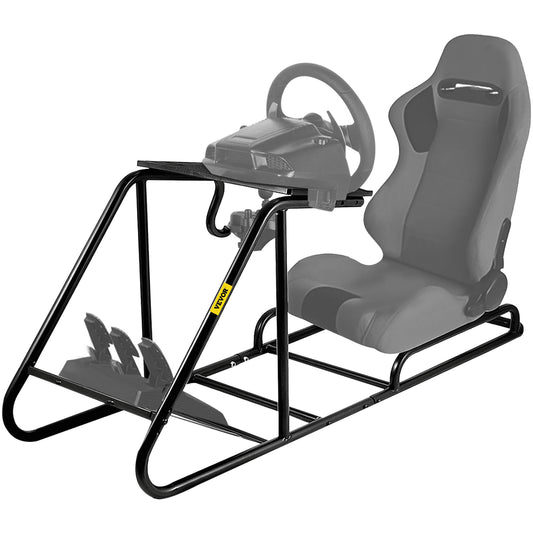 Racing Simulator Cockpit Height Adjustable Racing Wheel Stand fit for Logitech G25, G27, G29, G920 Next Level Racing Wheel and Pedals Not Included