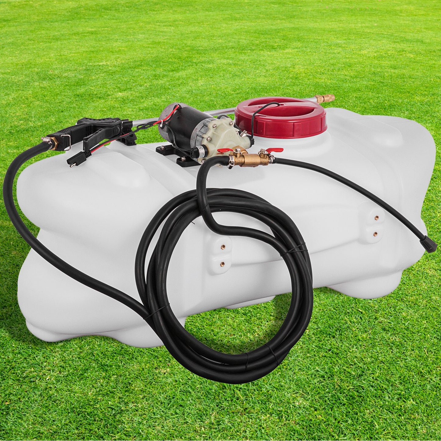 Spot Sprayer 15.8 Gallon 12 Volt ATV Spot Sprayer with Complete Accessories 1.3 GPM 145 PSI Broadcast and Spot Sprayer for Garden Lawn Agriculture Spray