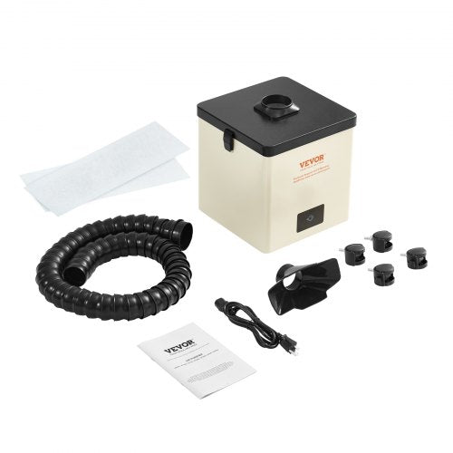 100W Solder Fume Smoke Extractor 3-Stage Filters 240 m³/h Strong Suction