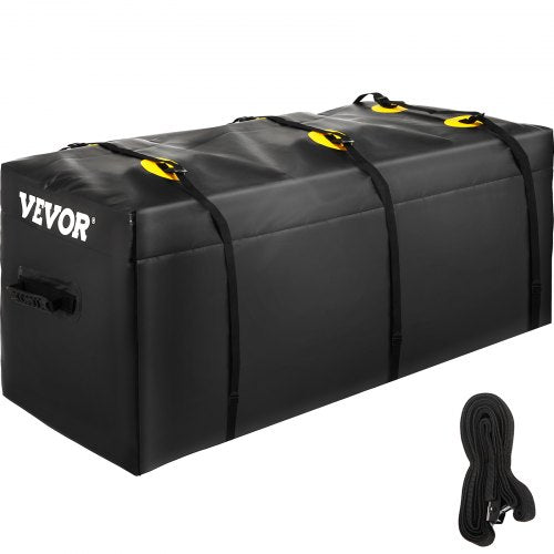 Hitch Cargo Carrier Bag, Waterproof 840D PVC, 48"x20"x22" (12 Cubic Feet), Heavy Duty Cargo Bag for Hitch Carrier with Reinforced Straps, Fits Car Truck SUV Vans Hitch Basket