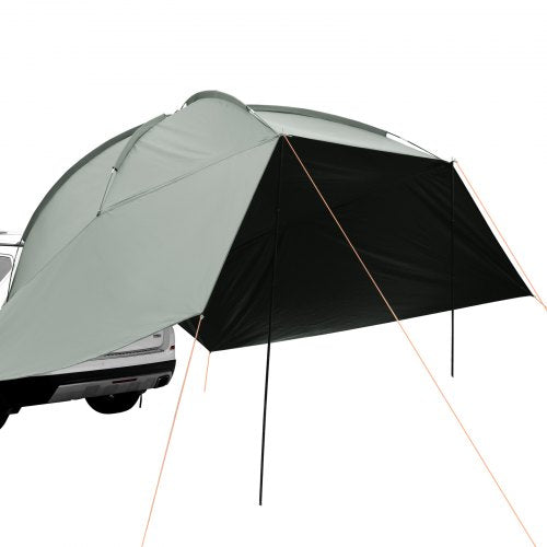 Vehicle Awning, Large 10' x 7' Shade Coverage Car Side Awning, PU2000mm UV50+ Car Awning with Extended Side Canopies and Portable Storage Bag, Suitable for Truck, SUV, Van, Campers