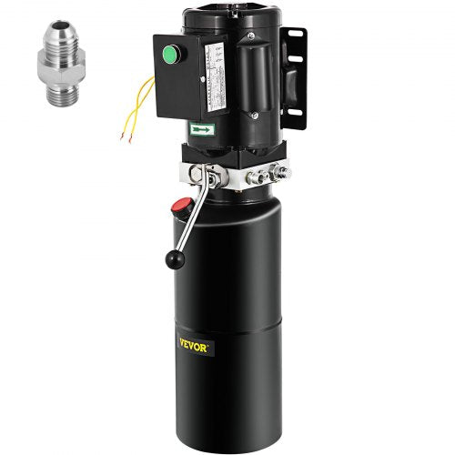 220V Car Lift Hydraulic Power Pack 12VDC Lift Gates Vehicle Hoist Hydraulic Pump Auto Repair Hydraulic Metal Reservoir for Hydraulic Pump Power Unit Tractor Vehicles Car Lift