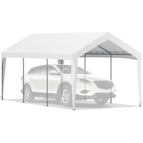 Carport Replacement Canopy Cover, 10 x 20 ft, Ripstop Triple-layer PE Fabric Garage Top Tarp Shelter Cover, UV Resistant Waterproof Car Cover Tent for Party, Garden, Boat (Frame is not Included)