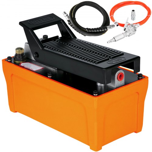 10000 PSI  Hydraulic Pump, Air Foot Pump with Hose, Hydraulic Jack Pump with Air Hose for Hydraulic Ram Cylinders(hydraulic pump with hose)