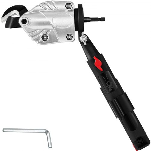 Metal Cutter Drill Attachment, Metal Shears Attachment with 360 Degree Pivoting Head, for Cutting Max. 21 GA Stainless Steel, 18 GA Galvanized Steel, and 14 GA Aluminum Metal Sheets
