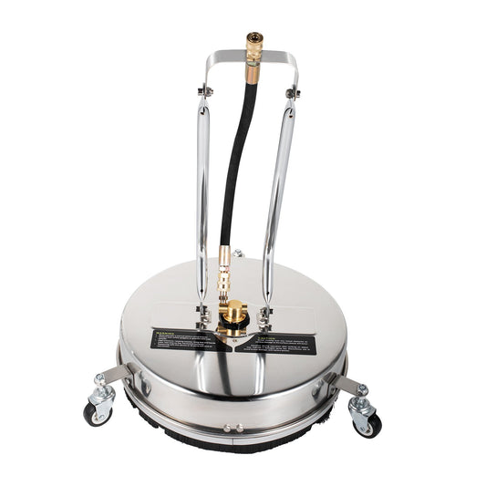 Surface Cleaner, 4000 psi Pressure Surface Cleaner, 16" Pressure Washer Surface Cleaner 1/4" QC Pressure Washing Surface Cleaner Stainless Steel Pressure Cleaner for Decks with Twin Rotary Arm