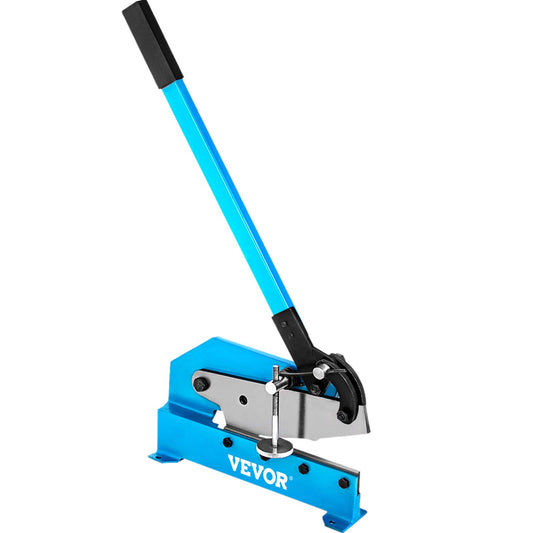 8 Inch Manual Metal Shear Cutter, Heavy Duty 1/4 Inch-3/16 inch Thick Manual Plate Flat Metal Steel Sheet Cutting Cutter Shear Round Stock Metal Steel Sheet Cutting Shear Snips