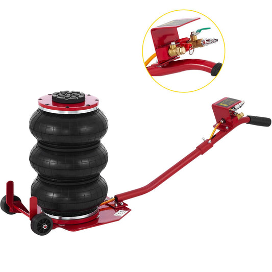 Pneumatic Car Jack 6600lbs Heavy Duty Air Jack Bag 3Ton Lifting Height Up To 16 Inch Powerful Fast Pneumatic Jack for Car, Minivan, SUV Off-road Vehicle