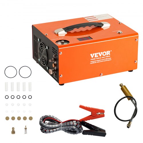 PCP Air Compressor 4500PSI/30Mpa Built-in Converter DC12V/AC230V Auto-Stop