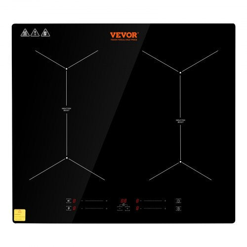 24 inch Electric Cooktop 4 Burners Ceramic Glass Stove Top Touch Control