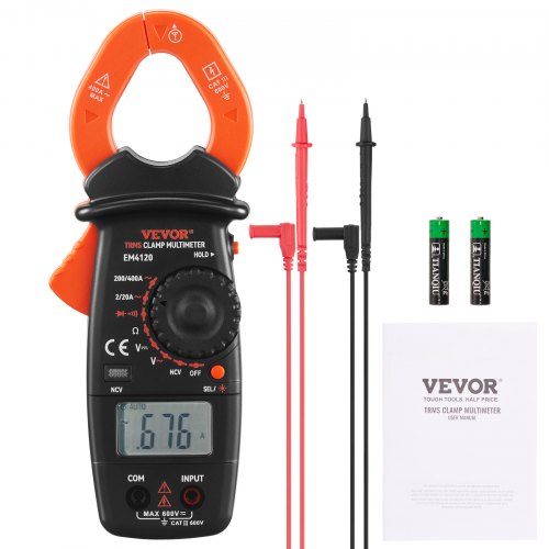 Digital Clamp Meter Multimeter True RMS AC DC Volt Amp NCV Measurement