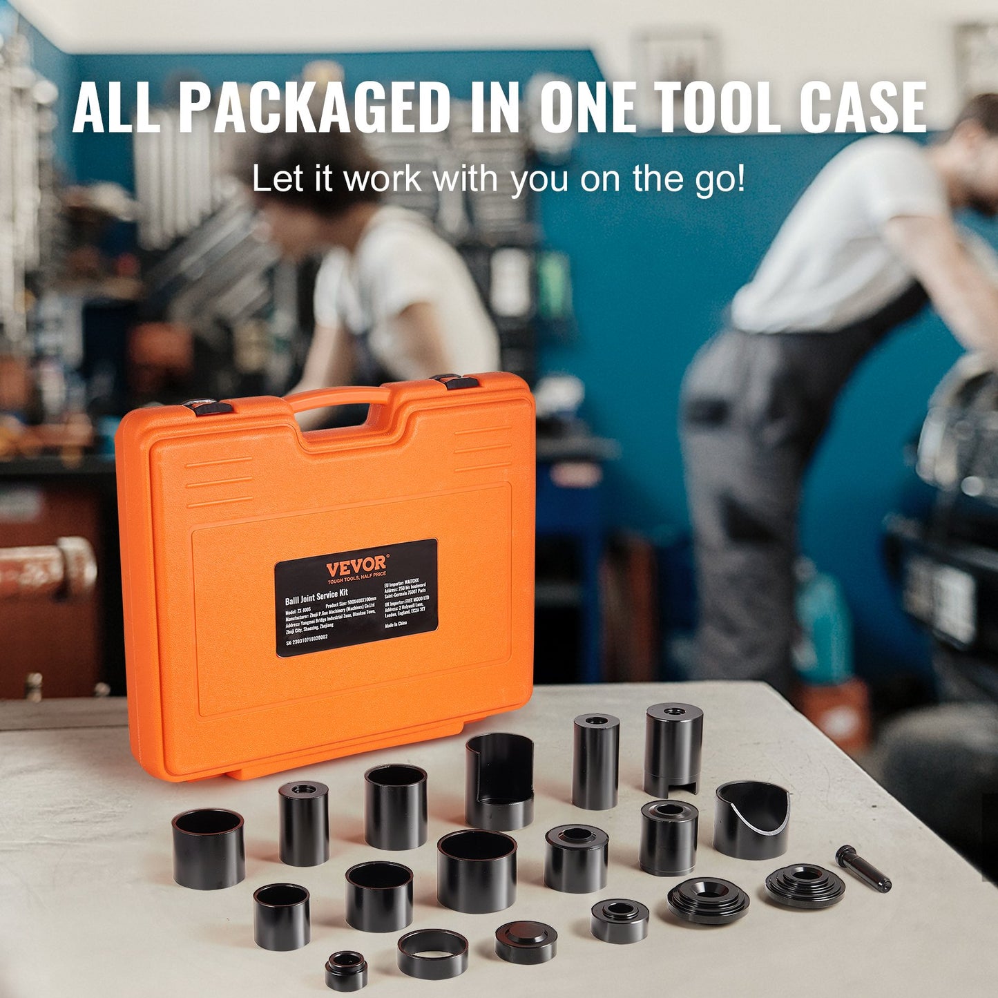 Ball Joint Press Kit C-press Ball Joint Tools 21 pcs Automotive Repair Kit
