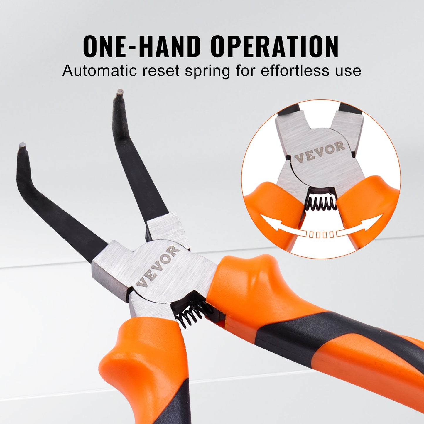 Snap Ring Pliers Set Circlip Pliers Kit 4-Piece Internal and External