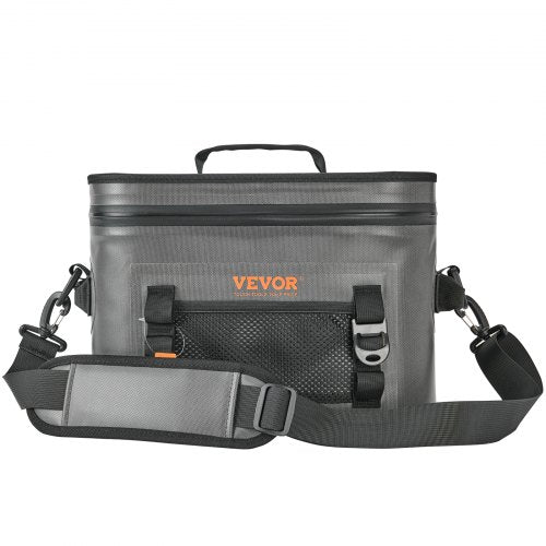 Soft Cooler Bag, 16 Cans Soft Sided Cooler Bag Leakproof with Zipper, Waterproof Soft Cooler Insulated Bag, Lightweight & Portable Collapsible Cooler for Beach, Hiking, Picnic, Camping, Travel