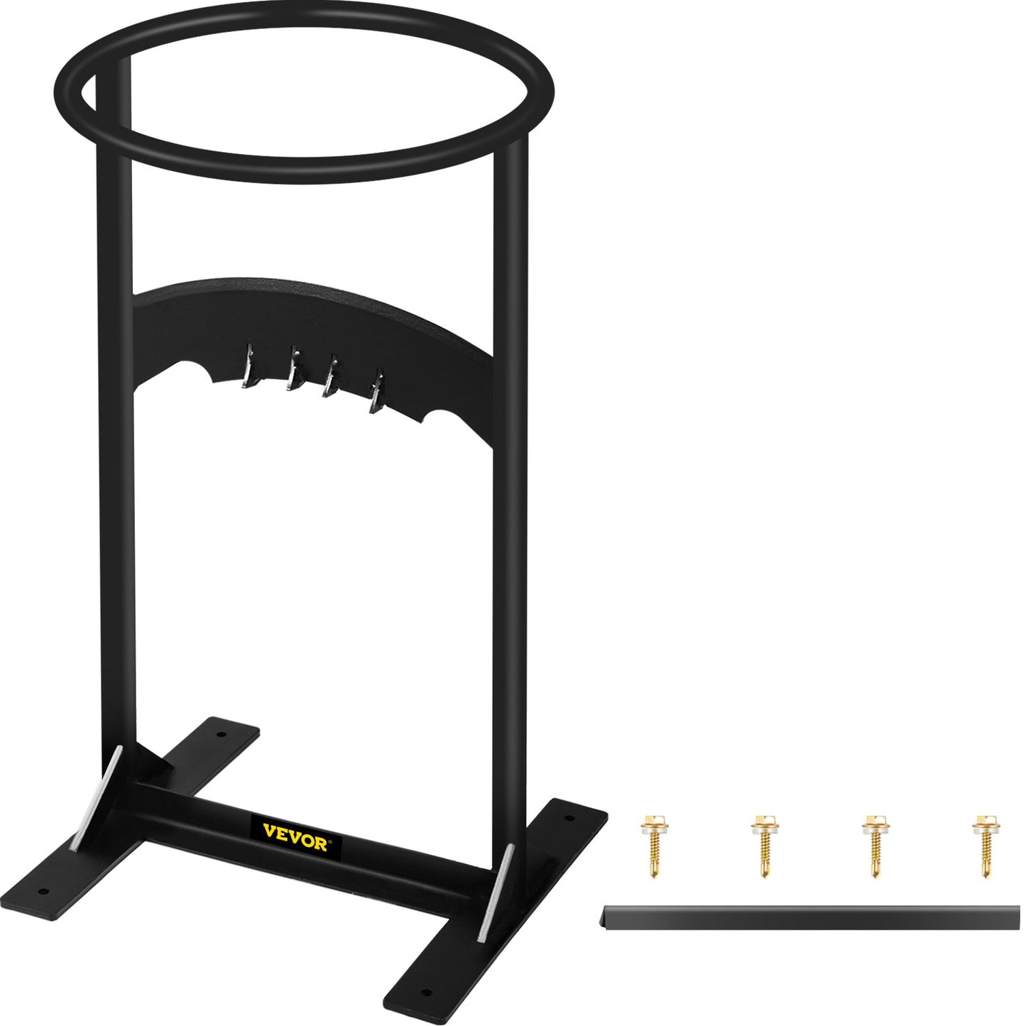 Firewood Splitter, Q235 Steel Wood Splitter Wedge, for Splitting 8" Diameter Wood Manual Wedge Wood Splitter, 10.8"x21.8" Portable Log Splitting w/ 4 Screws & Blade Cover, for Home, Campsite