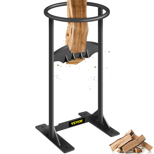 Firewood Splitter, Q235 Steel Wood Splitter Wedge, for Splitting 6" Diameter Wood Manual Wedge Wood Splitter, 8.3"x17" Portable Log Splitting w/ 4 Screws & Blade Cover, for Home, Campsite