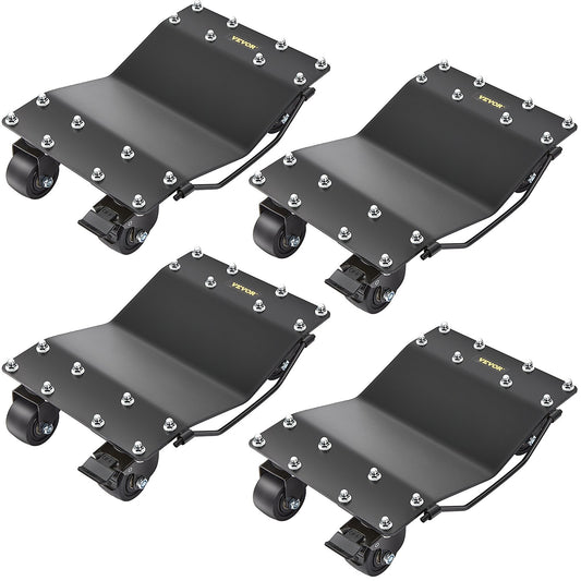 Wheel Dolly, 8000 LBS/3600 KG Car Dollies, Wheel Dolly Car Tire Stake Set of 4 Pack, Heavy-duty Car Tire Dolly Moving Cars, Trucks, Trailers, Motorcycles, and Boats