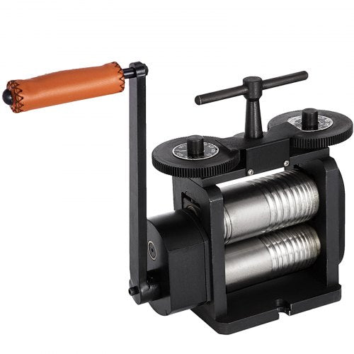 Combination Rolling Mill Machine Rolling Mill Jewellery 130mm Roller Width Flat Rolling Manual Jewelry Press Tabletting Tool Jewelry DIY Tools(130x65mm)
