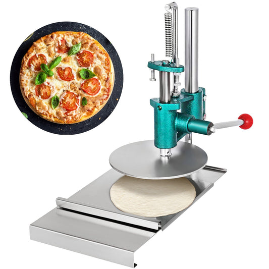 Pizza Dough Pastry Press Machine Manual Pastry Pizza Dough Press Machine 7.87''/20cm Plate Dia. Large Pastry Press Machine for Pastry Pasta Pizza Dough Roller Sheeter Pizza Dough Tools