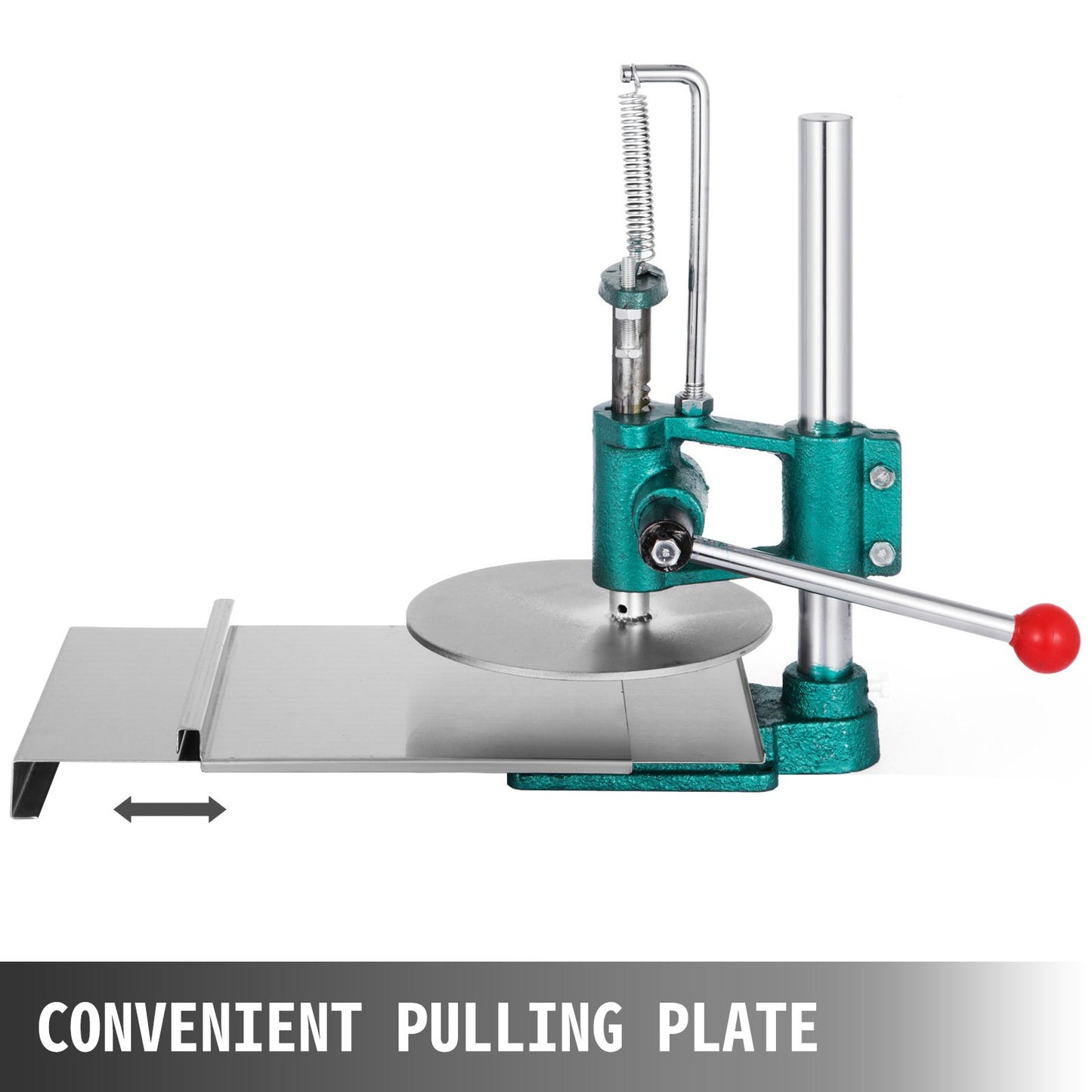 Pizza Dough Pastry Press Machine Manual Pastry Pizza Dough Press Machine 7.87''/20cm Plate Dia. Large Pastry Press Machine for Pastry Pasta Pizza Dough Roller Sheeter Pizza Dough Tools