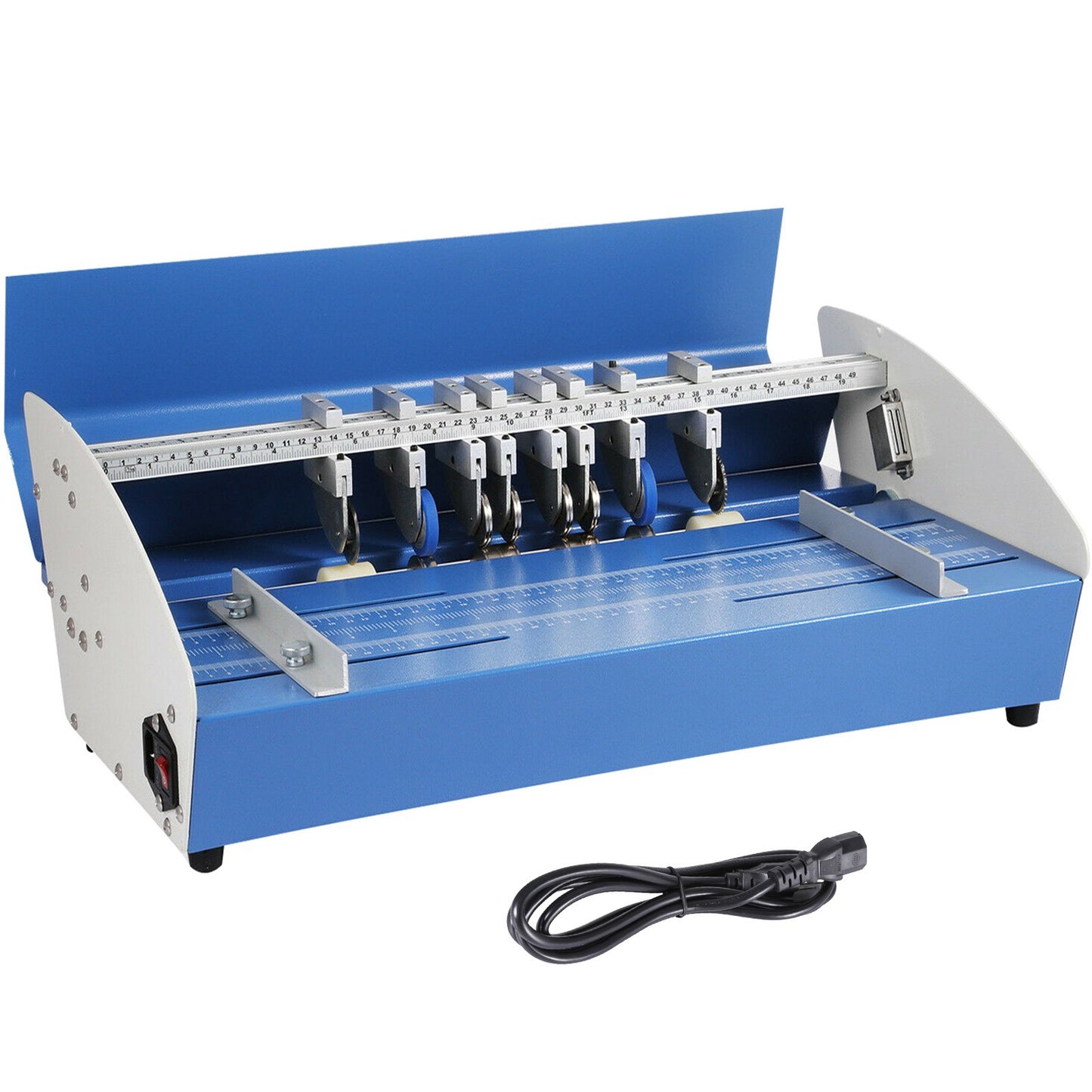 20.5" 520mm Electric Creasing Machine 3 in 1 Paper Creaser Perforating Scoring Hevay Duty Metal Electric Creaser for Paper Card Book Scoring