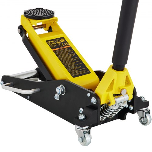 Floor Jack, 1.5 Ton Low Profile Floor Jack, Aluminum And Steel Racing Floor Jack With Dual Pistons Quick Lift Pump, Floor Jack Lifting Range 80 mm-365 mm