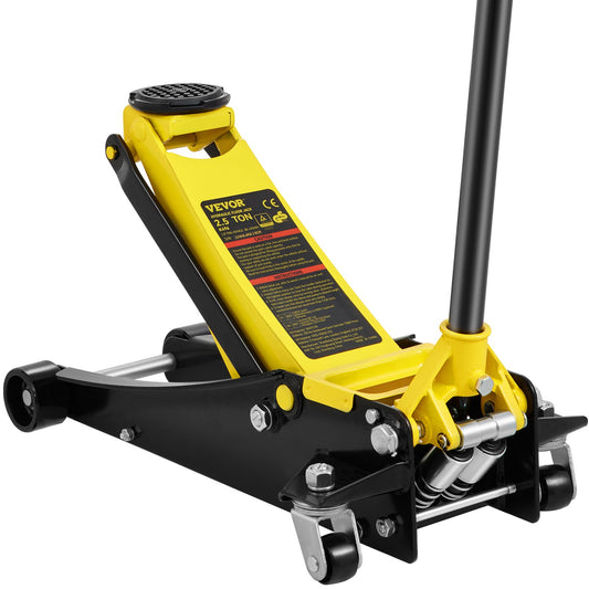 Floor Jack, 2.5 Ton Low Profile Floor Jack, Heavy-duty Steel Racing Floor Jack With Dual Pistons Quick Lift Pump, Floor Jack Lifting Range 88 mm-495 mm