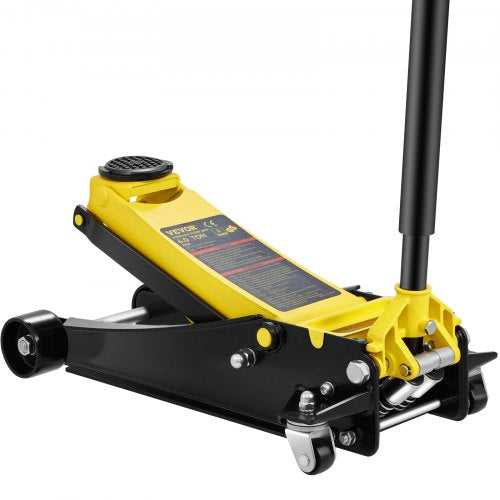 Floor Jack, 4 Ton Low Profile Floor Jack, Heavy-duty Steel Racing Floor Jack With Dual Piston Quick Lift Pump, Floor Jack Lifting Range 100 mm-533 mm
