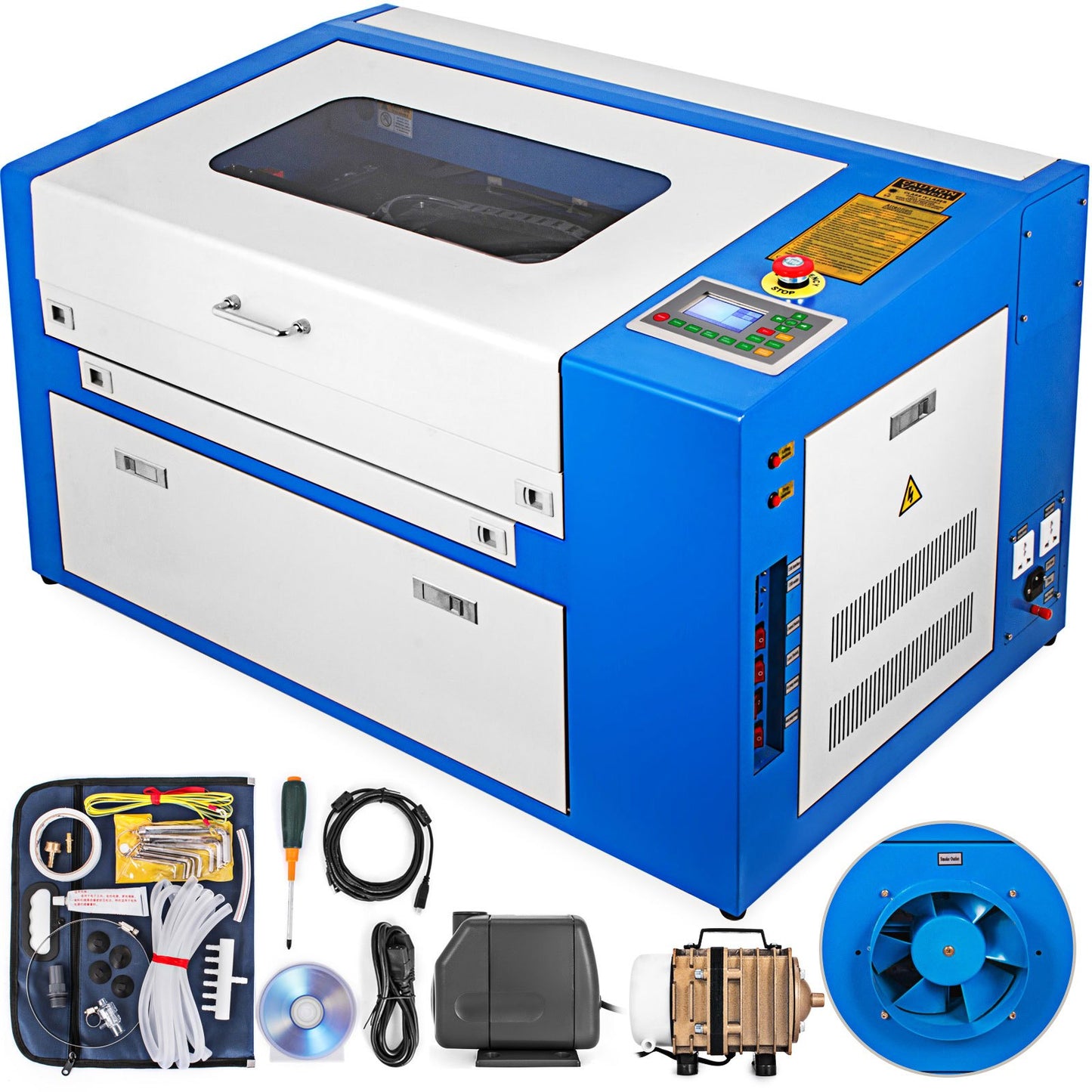 50w USB CO2 Laser Engraving Machine 300x500mm Laser Engraving Machine USB Connection Cutting Thickness Cut 10mm Engraver