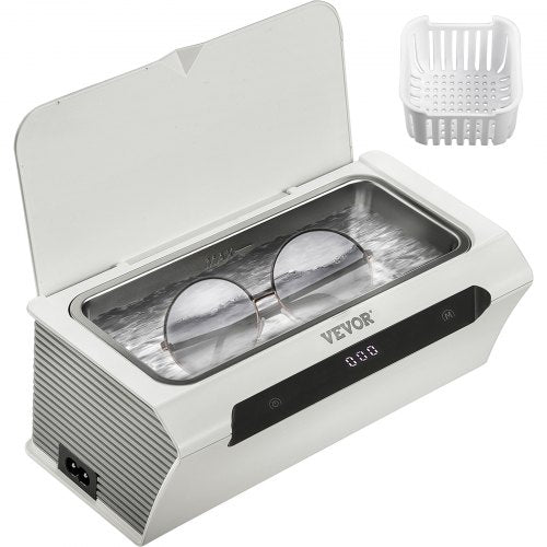 Ultrasonic Jewelry Cleaner, 45 kHz 500ML, Professional Ultra Sonic Cleaner w/ Touch Control, Digital Timer, Cleaning Basket, Stainless Steel Ultrasound Cleaning Machine for Watches Glasses