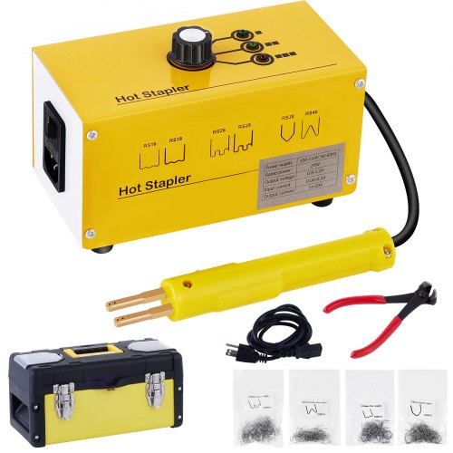 220V plastic welding machine hot staple gun hot stapler hot stapler plastic repair kit plastic welder 600 Staples 3 Heat Settings