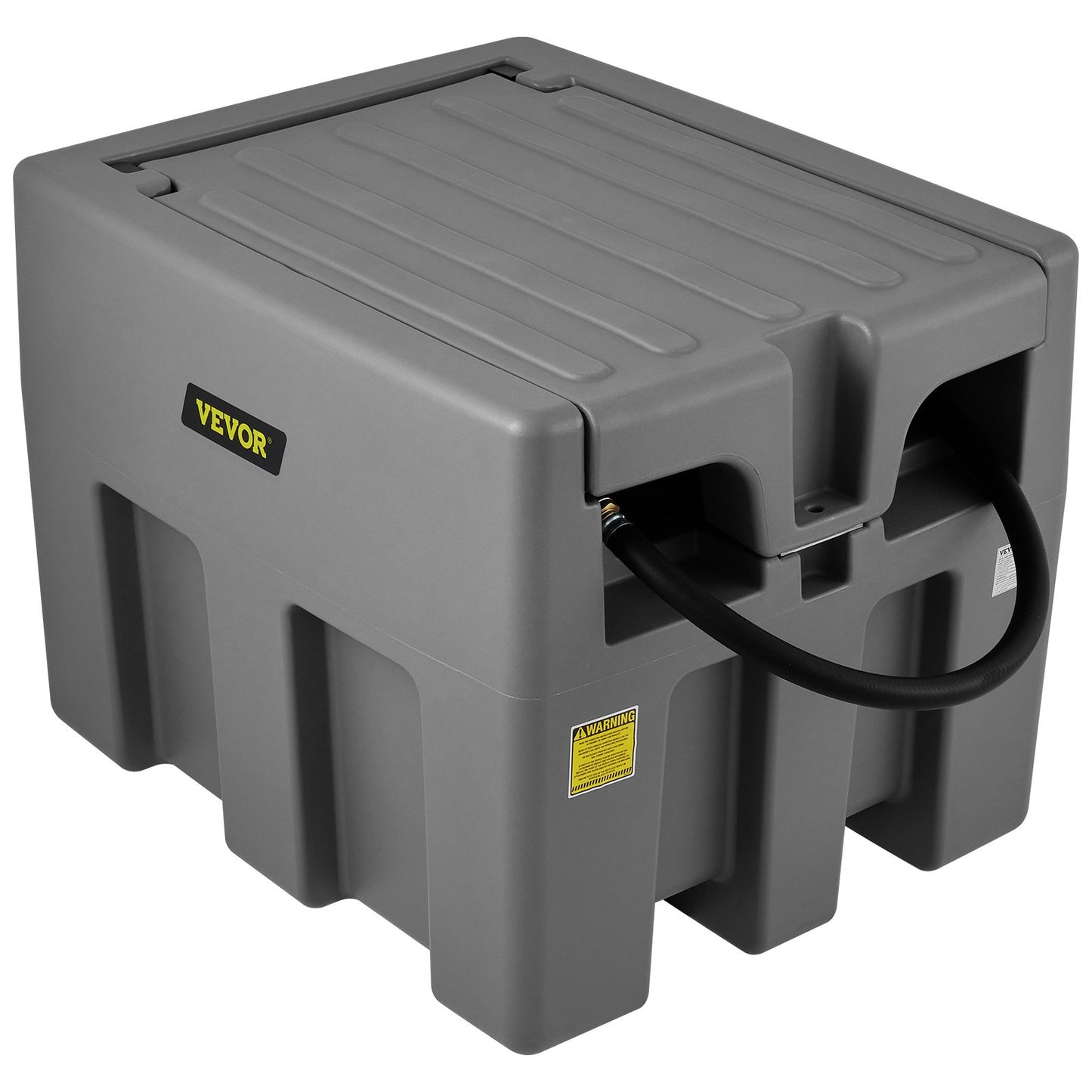 Portable Diesel Tank, 58 Gallon Capacity & 10 GPM Flow Rate, Diesel Fuel Tank with 12V Electric Transfer Pump and 13.1ft Rubber Hose, PE Diesel Transfer Tank for Easy Fuel Transportation,Gary