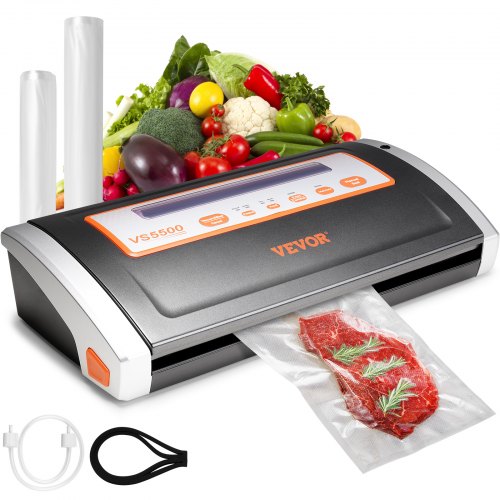 Vacuum Sealer Machine Food Preservation Storage Saver 80Kpa w/ Seal Bag