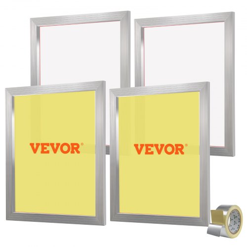 Screen Printing Kit Silk Screen Printing Frame 20x24in 355 Count Mesh 4pcs