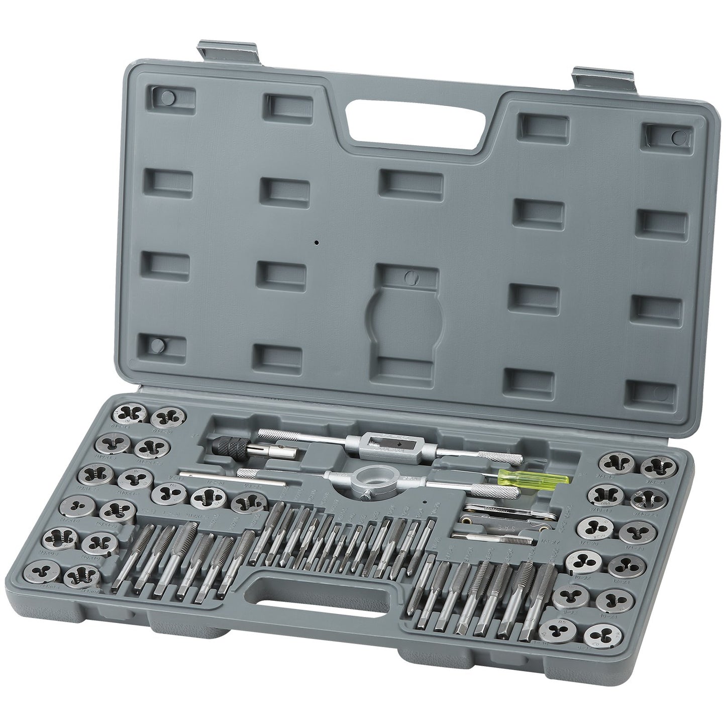 Tap and Die Set 60Pcs Metric and SAE Standard Bearing Steel Threading Tool