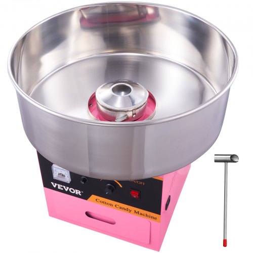 Commercial Cotton Candy Machine Sugar Floss Maker 1000W for Party Pink