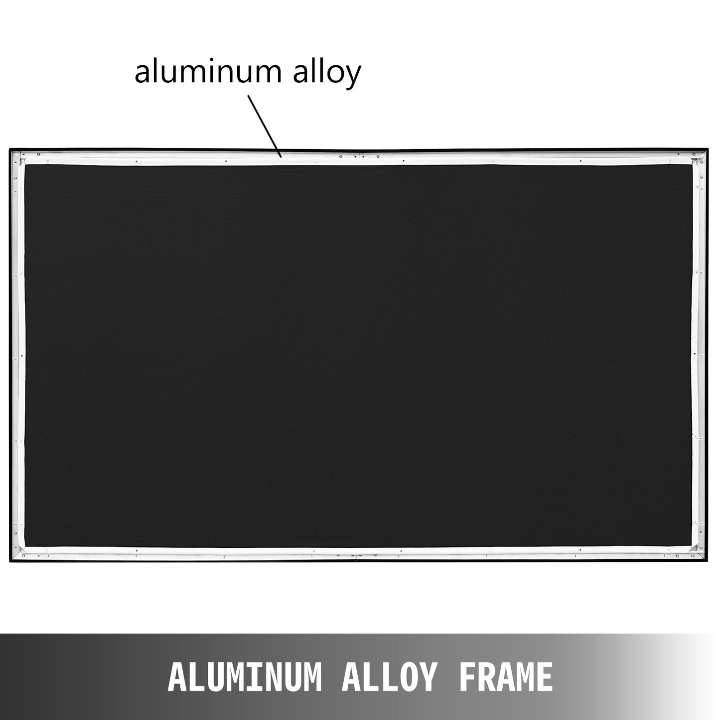 110Inch Diagonal Projector Screen 16:9 4K HD Projector Screen Movie Screen Fixed Frame 3D Projector Screen for Home Threater Outdoor Use(110inch)