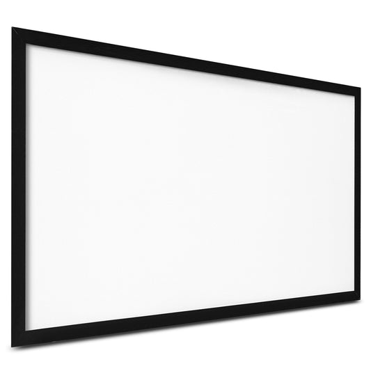 130Inch Projection Screen 16:9 4K HDTV Movie Screen Fixed Frame 3D Projector Screen for 4K HDTV Movie Theater Outdoor Use(130inch)