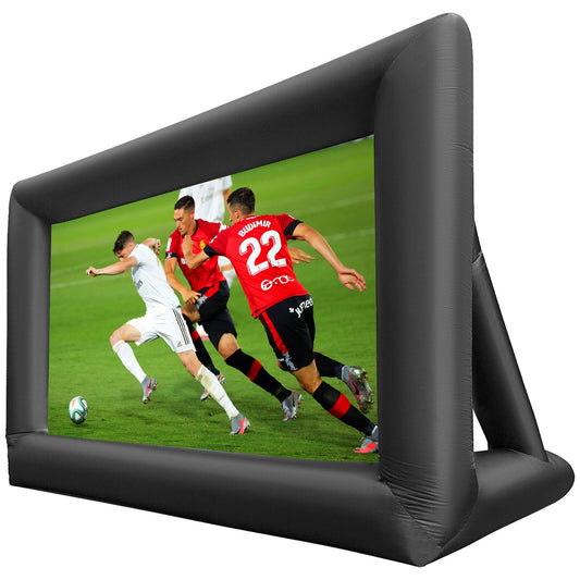 6mx4m Huge Inflatable Movie Screen 13.5x6.8ft Portable Projector Screen 3D Outdoor Projector Screen for Outdoor Theater without Blower(6x4m)
