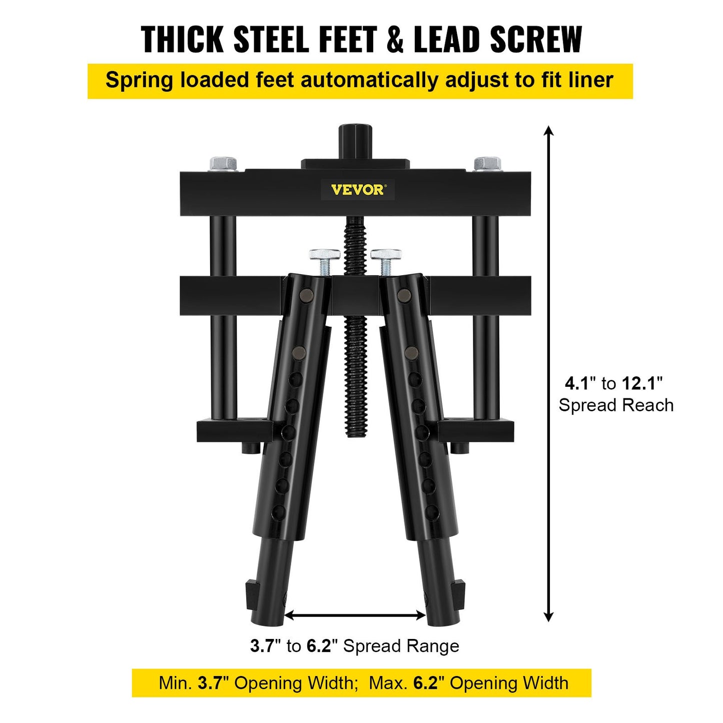Universal Cylinder Liner Puller Assembly for Caterpillar CAT Mack Cummins, Works On Heavy-duty Diesel Engines Wet Liners from 3-7/8" to 6-1/4" Bore, Replace PT-6400-C, 3376015, M50010-B