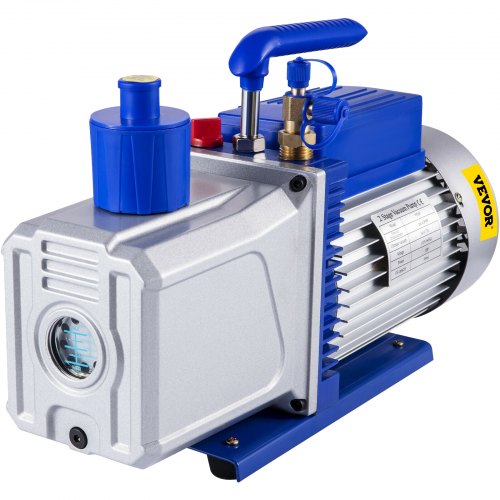 10CFM 2 Stages Vacuum Pump, 1HP Refrigerant Vacuum Pump, Air Condition Dual Stage AC Conditioning for Freezing Food Packaging Automobile Reparation Vacuum Evacuation(VP280)