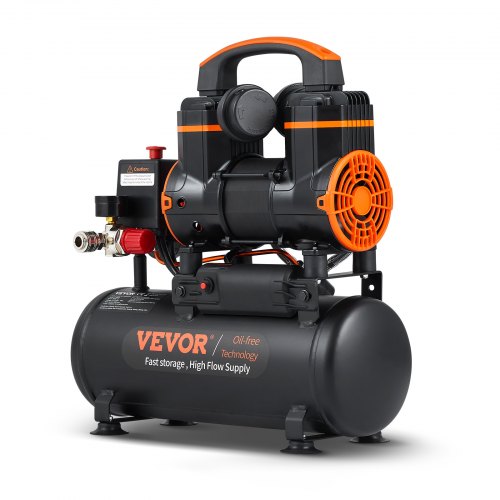 Air Compressor 2.1 Gallon 900W 2.2 CFM@ 90PSI 70 dB Ultra Quiet Oil Free