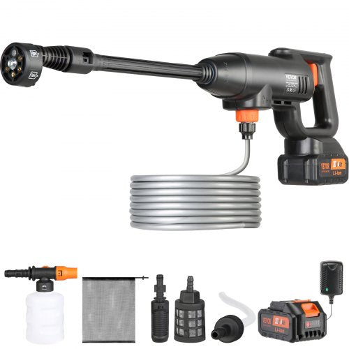 High Pressure Cordless Washer Cleaner Portable Water Spray Car Gun 580 PSI