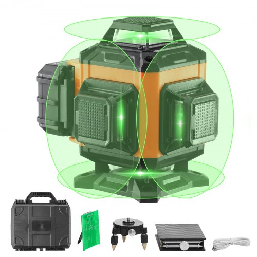 Laser Level 100ft Green Cross Line Self Leveling High Accuracy Measuring