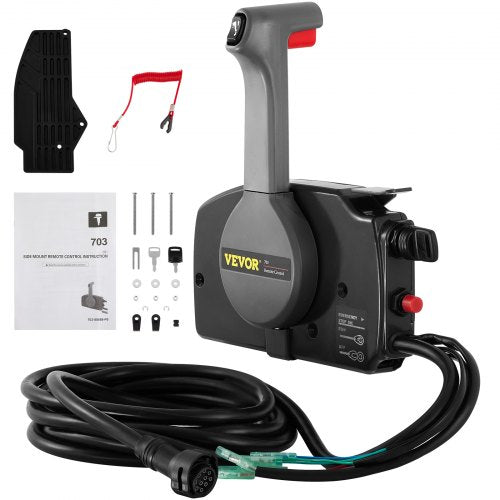Boat Throttle Control  Outboard Remote Control Box +10 Pin Cable Boat Control Box Smooth Control with Emergency Cord & Clip For Yamaha Outboard
