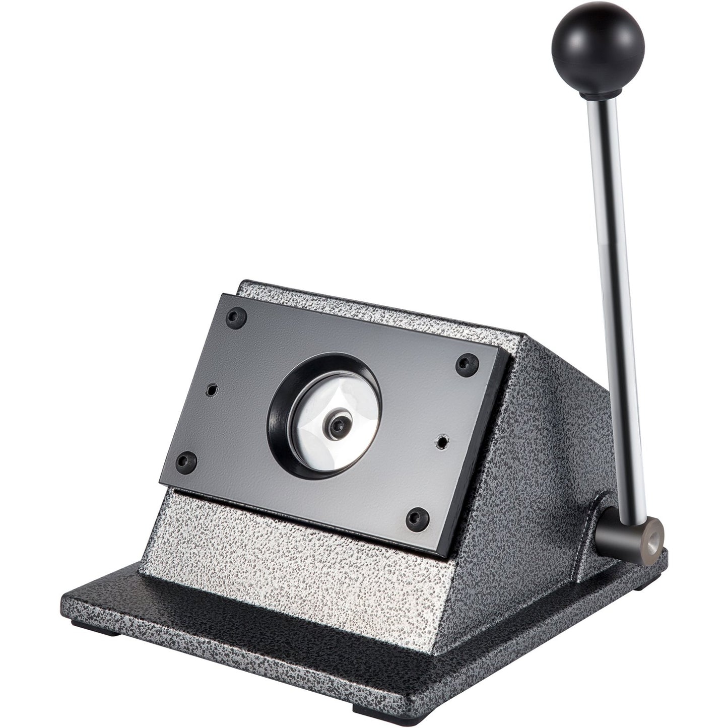Graphic Punch Die Cutter 1-3/4"/44mm Round Punch Die Cutter Cast Iron Manual Graphic Punch Press Button Badge Maker 0.05"/1.5mm Cut Thickness Graphic Die Cutter with Steel Blade for Badge Making