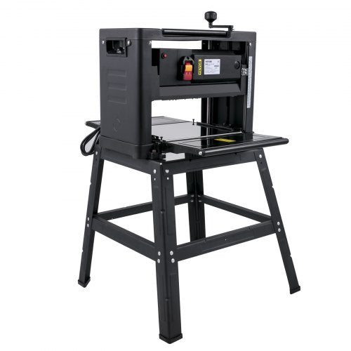 Thickness Planer 12-Inch Benchtop Planer 2000W Wood Planer 8000 rpm Woodworking Planer 10 AMP Wood Planer Foldable 6m/min Planing Speed with Iron Stand Dust Exhaust for Woodworking Wooden Plank