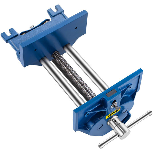 Woodworking Vise, 7 Inch Woodworking Bench Vise Heavy-Duty Cast Iron Wood Working Vise, Quick Release Woodworker's Vise 8" Jaw Opening, Front Screw Vise for Woodworking, Cutting, and Drilling