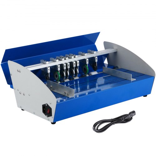 18" 460mm Electric Creasing Machine 3 in 1 Paper Creaser Perforating Scoring Hevay Duty Metal Electric Creaser for Paper Card Book Scoring Folding